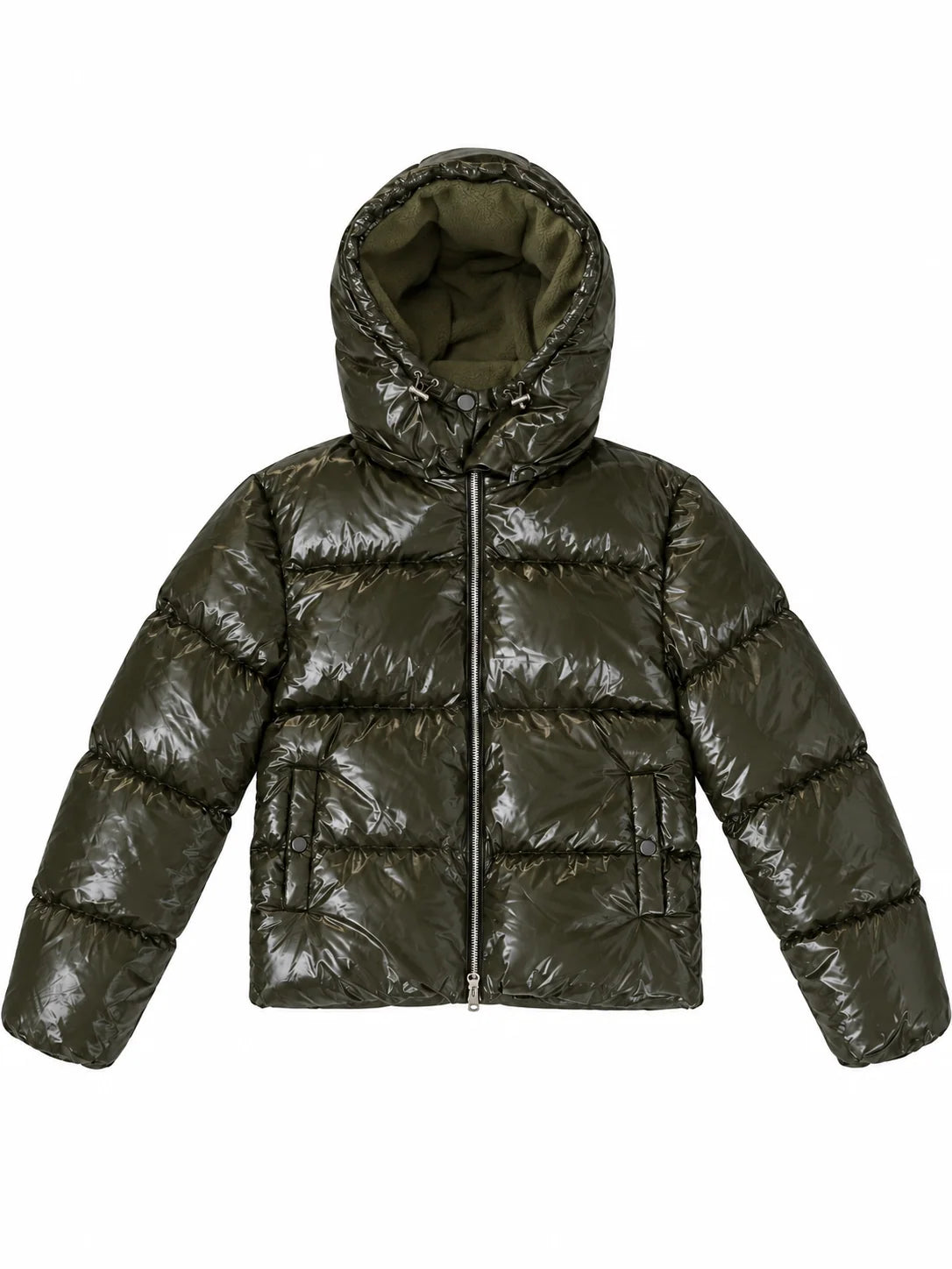 Premium Pufferjacke - Olivegrün