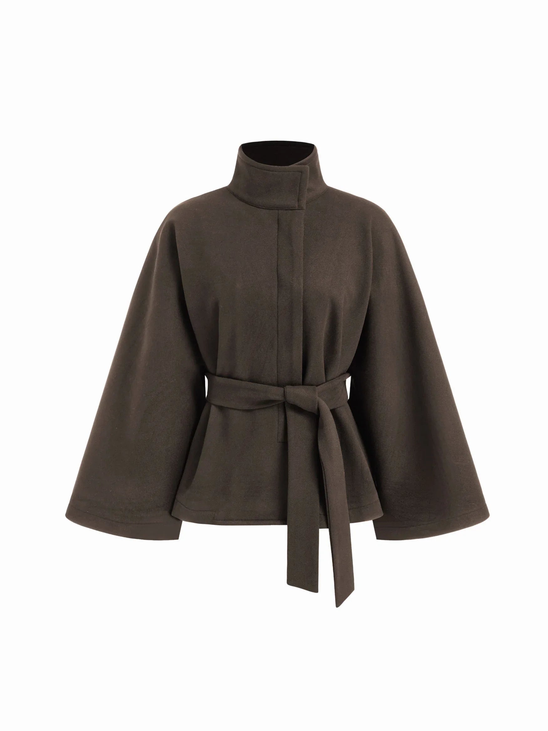 Wool Trench Coat Macchiato