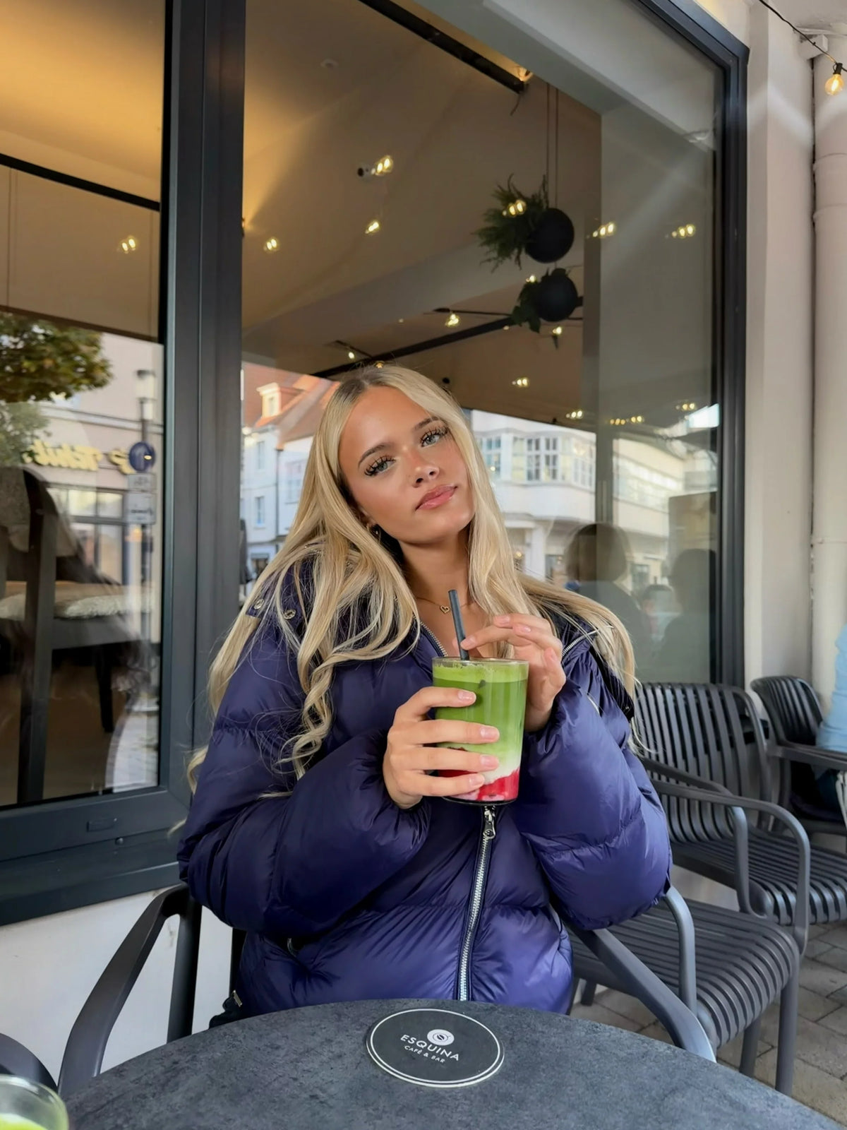 Premium Pufferjacke - Navyblau